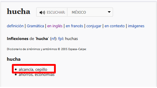usng dictionary for spanish seo